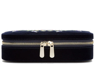Wolf Jewellery Travel Case Zoe Zip Indigo 393316