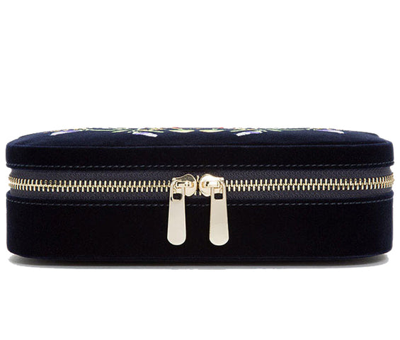 Wolf Jewellery Travel Case Zoe Zip Indigo 393316