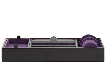 Wolf Valet Tray With Cuff Blake Black Purple 306428