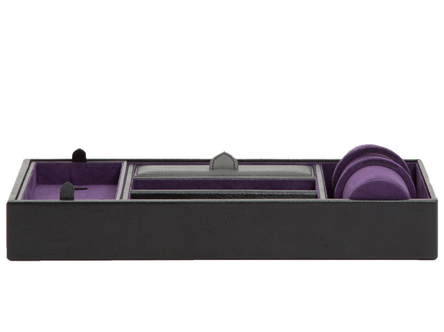 Wolf Valet Tray With Cuff Blake Black Purple 306428