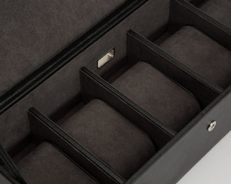 WOLF Watch Box Blake 5 Piece Black Purple
