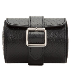 Wolf Watch Roll Exotic Single Black 462720