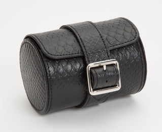 WOLF Watch Roll Exotic Single Black D