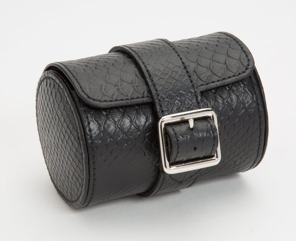 WOLF Watch Roll Exotic Single Black D