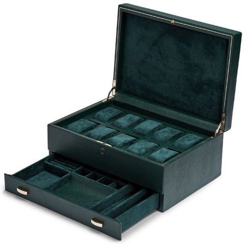 WOLF Watch Box British Racing Green 10pc 792841
