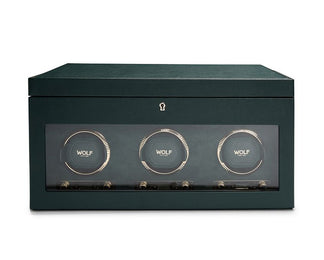 WOLF Watch Winder British Racing Green Triple