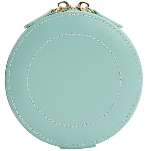 WOLF Jewellery Case Sophia Round Zip Case Jade