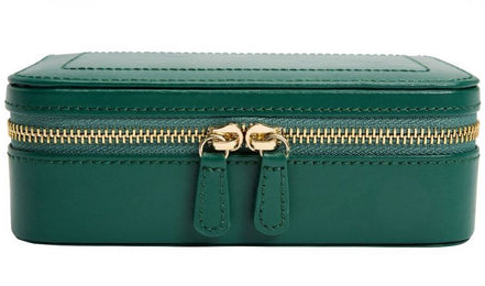 WOLF Jewellery Case Sophia Zip Case Forest Green