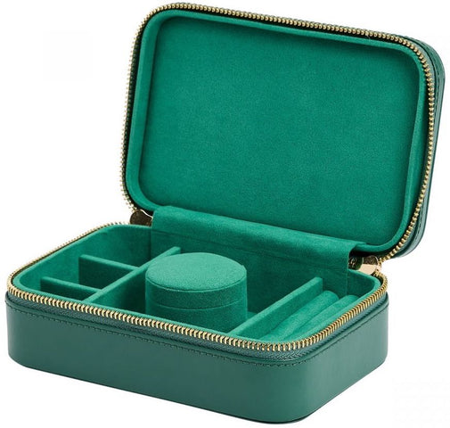 WOLF Jewellery Case Sophia Zip Case Forest Green 392212