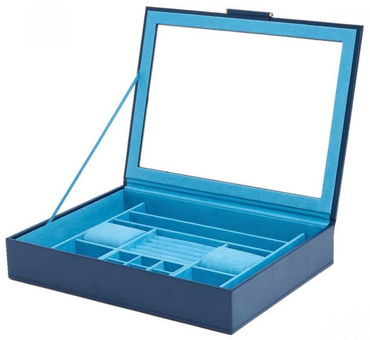 WOLF Jewellery Box Sophia With Window Indigo 392417