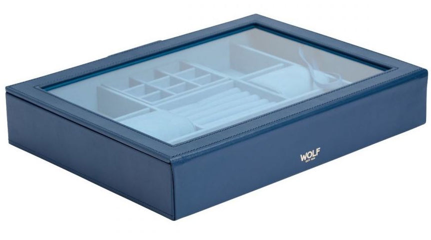 WOLF Jewellery Box Sophia With Window Indigo