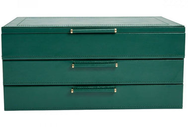 WOLF Jewellery Box Sophia With Drawers Forest Green