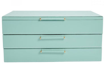 WOLF Jewellery Box Sophia With Drawers Jade