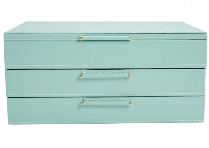 WOLF Jewellery Box Sophia With Drawers Jade