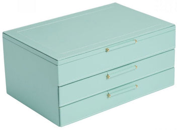 WOLF Jewellery Box Sophia With Drawers Jade