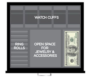 WOLF Watch Safe Atlas 4 Piece Onyx