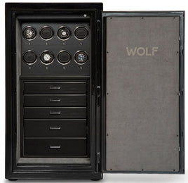 WOLF Watch Safe Atlas 8 Piece Onyx 491864