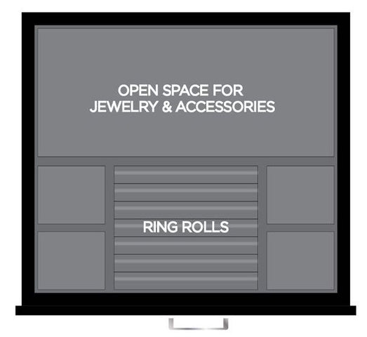 WOLF Watch Safe Atlas 8 Piece Onyx