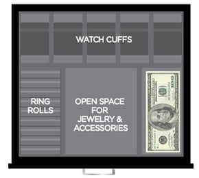 WOLF Watch Safe Atlas 8 Piece Onyx