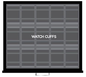 WOLF Watch Safe Atlas 8 Piece Onyx