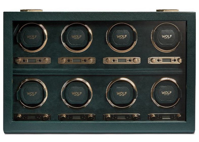 WOLF Watch Winder British Racing Green 8 Piece 792541