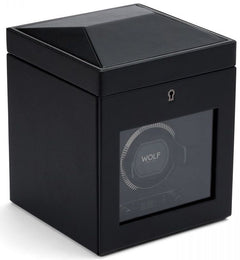 WOLF Watch Winder British Racing Black Single Storage