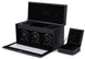 WOLF Watch Winder British Racing Black Triple Storage