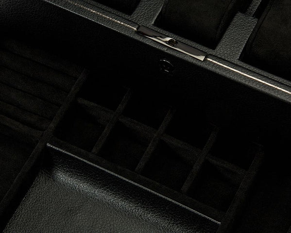 WOLF Watch Box British Racing Black 10pc Storage