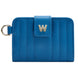 WOLF Mimi Collection Leather Blue Credit Card Holder with Wristlet