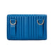 Wolf Mimi Collection Leather Blue Crossbody Bag with Wristlet