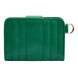 WOLF Mimi Collection Leather Green Credit Card Holder with Wristlet