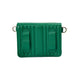 Wolf Mimi Collection Leather Green Mini Bag with Wristlet and Lanyard