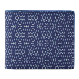 Wolf Signature Vegan Collection Blue Billfold Coin Wallet, 776124