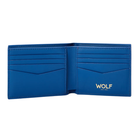 Wolf Signature Vegan Collection Blue Billfold Wallet