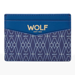 Wolf Signature Vegan Collection Blue Cardholder, 776224