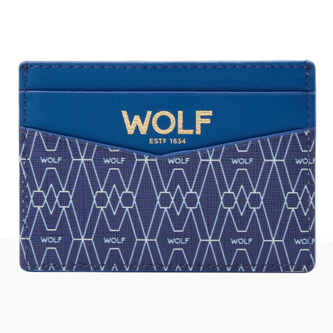 Wolf Signature Vegan Collection Blue Cardholder, 776224