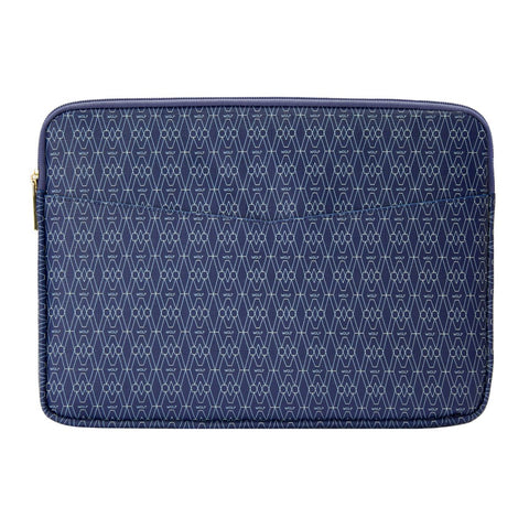 Wolf Signature Vegan Collection Blue Laptop Zip Case, 777324