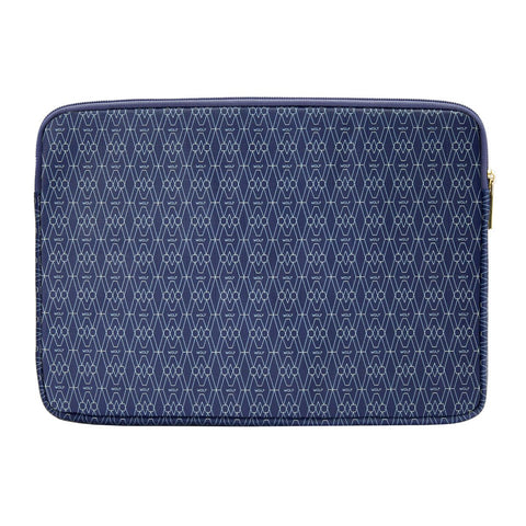 Wolf Signature Vegan Collection Blue Laptop Zip Case