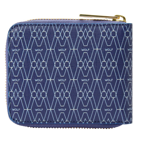 Wolf Signature Vegan Collection Blue Range Zip Around Wallet