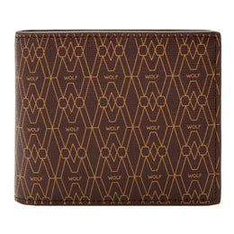 Wolf Signature Vegan Collection Brown Billfold Coin Wallet, 776133