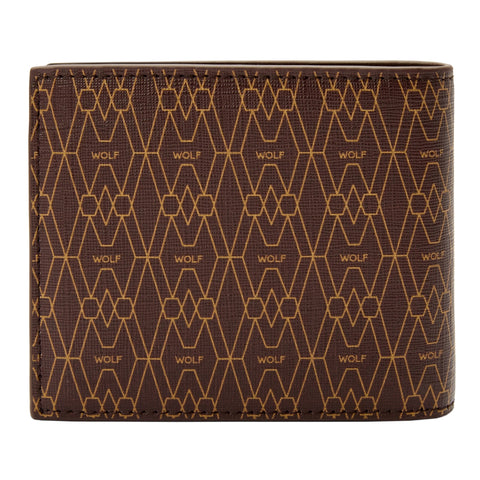 Wolf Signature Vegan Collection Brown Billfold Coin Wallet