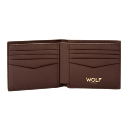 Wolf Signature Vegan Collection Brown Billfold Wallet