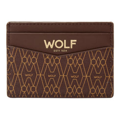 Wolf Signature Vegan Collection Brown Cardholder, 776233