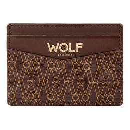Wolf Signature Vegan Collection Brown Cardholder, 776233