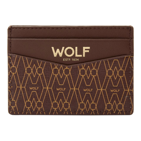 Wolf Signature Vegan Collection Brown Cardholder, 776233