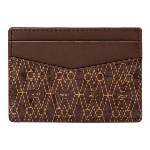 Wolf Signature Vegan Collection Brown Cardholder