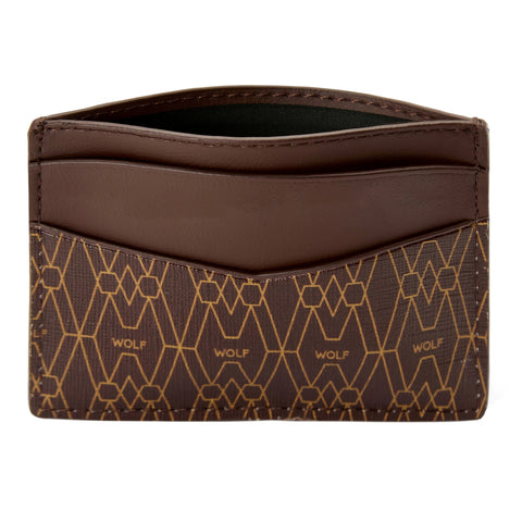 Wolf Signature Vegan Collection Brown Cardholder