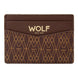 Wolf Signature Vegan Collection Brown Cardholder, 776233