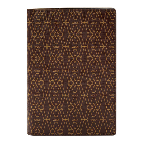 Wolf Signature Vegan Collection Brown Passport Sleeve, 776633