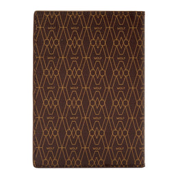 Wolf Signature Vegan Collection Brown Passport Sleeve